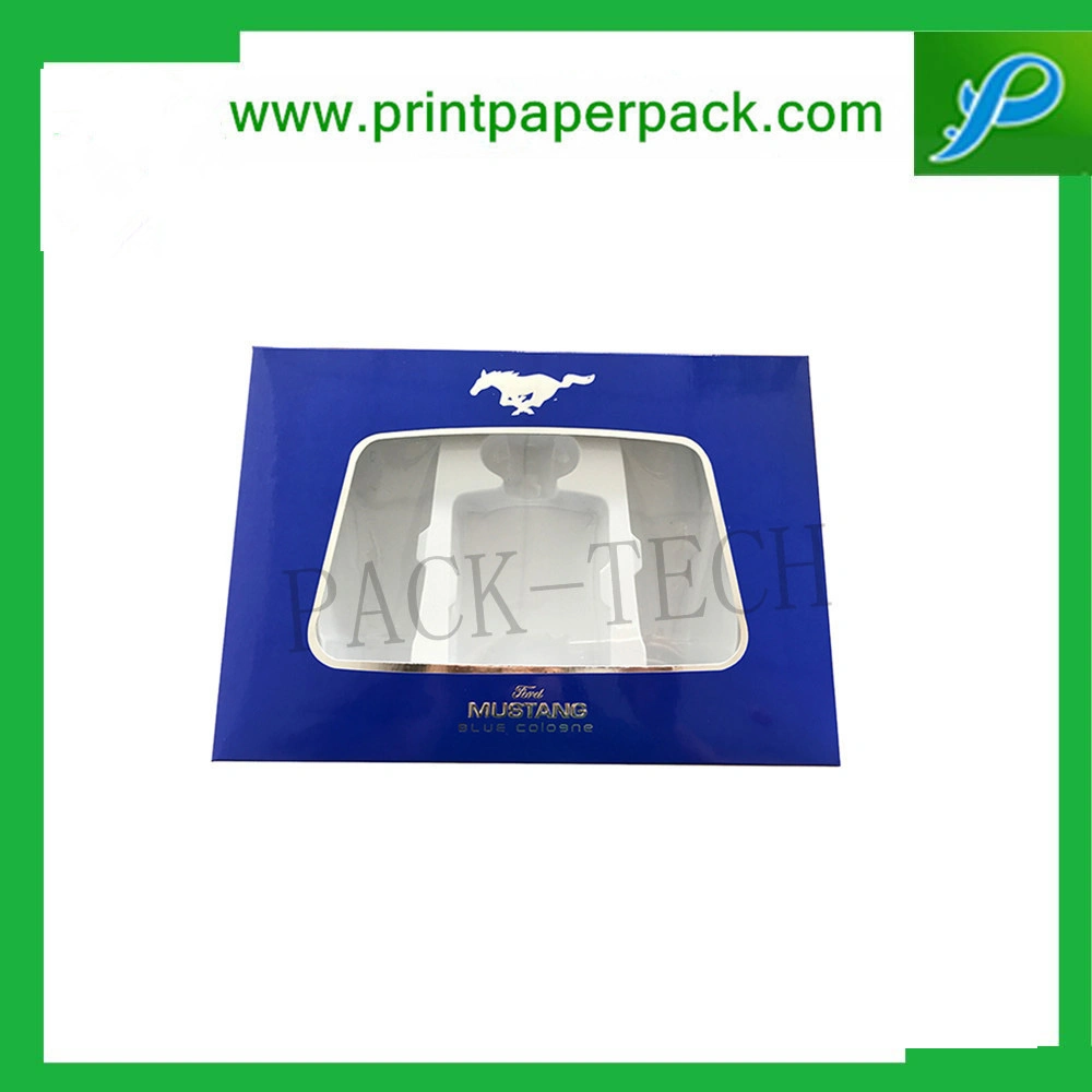 Custom Rigid Cardboard PVC Window Cosmetic Perfume Packaging Paper Boxes Baby Care Product Packaging Perfume Packaging Box Makeup Box