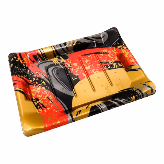 Scatola per imballaggio di sushi per alimenti in plastica rotonda/rettangolare/a forma di barca per campioni gratuiti FDA/UE