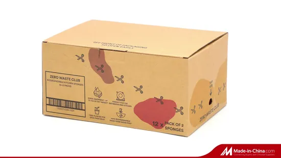 Carta di cartone ondulato Kraft personalizzato Carta da cucina Spugna Cosmetica Cancelleria Penna Profumo Vino Cioccolato Prodotto alimentare Confezione regalo Confezione PDQ Display Scatola di cartone